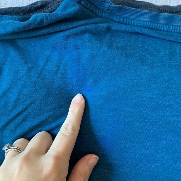 𝅺h&m And Apt 9 T-Shirt Bundle Blue Crewneck And B-Neck Short Sleeve M/L (1301) - Picture 10 of 10